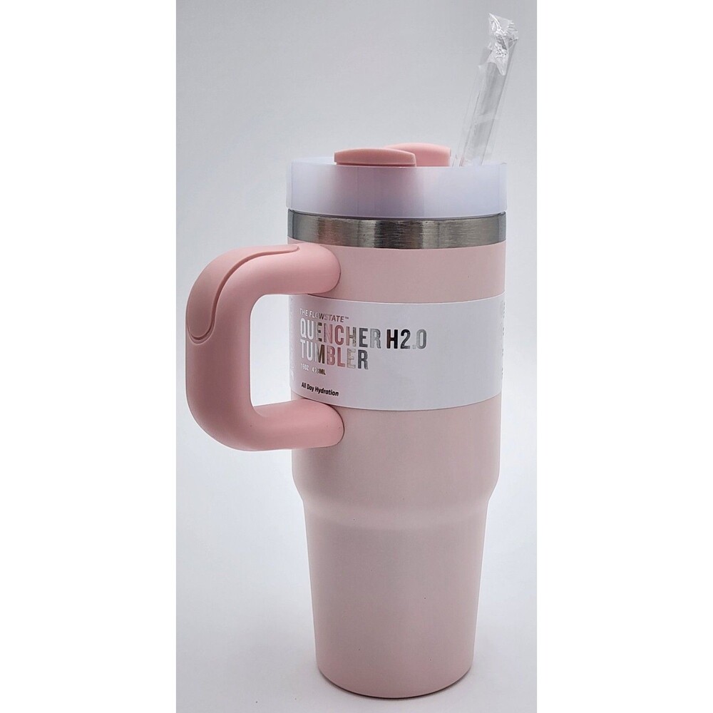 Stanley Pink 16oz Tumbler w/Opaque Lid - Picture 5 of 16